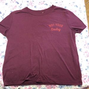 Not Your Baby Cropped Tee
